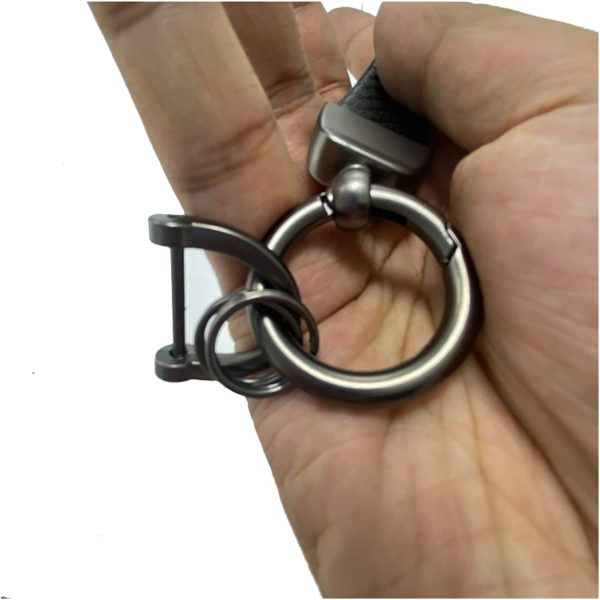 Ring Car Accessories Key Chain Keyrings Keychain Gentleman Keyring Compatible with Audi A1 A3 A4 A5 A6 A7 A8 Q3 Q5 Q7 Q8 TT B4 B5 B6 car Key (Color Name : A1) - Image 3