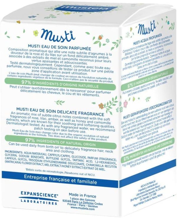 Mustela Musti - Baby Plant-Based Perfume & Cologne Spray - Delicate Fragrance for Boys & Girls - with Chamomile & Honey Extracts - Alcohol Free - 1.69 fl. oz. - Image 4