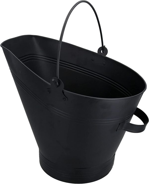 Fireplace Waterloo Style Black Coal Log Burner Scuttle Bucket Wide Mouth Fire - Image 4