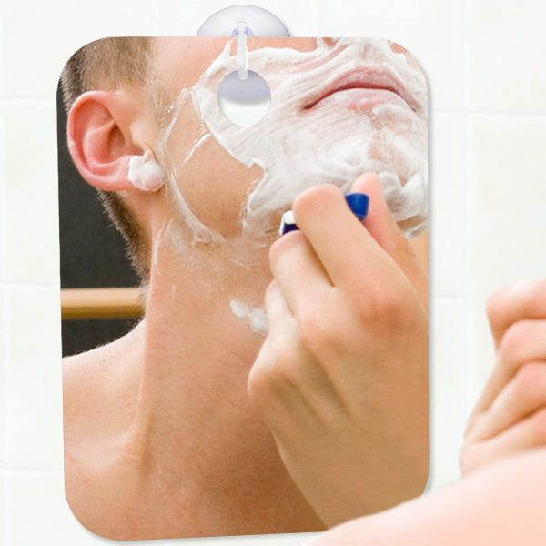 QSHAVE Fogless Shower Mirror Large Size with Suction Hook and Adhesive Hook Perfect for Shaving - Image 6