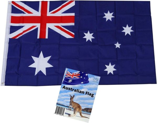 MJB Inspired Australian Flag. Robust Full Size 3 ft X 5 ft Polyester National Flag is Suitable for Indoor or Outdoor use. Showing Your Pride in Being Australian. - Image 7