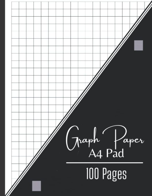 Graph Paper A4 Pad: 1cm Maths Exercise Book Squared A4 Notebook