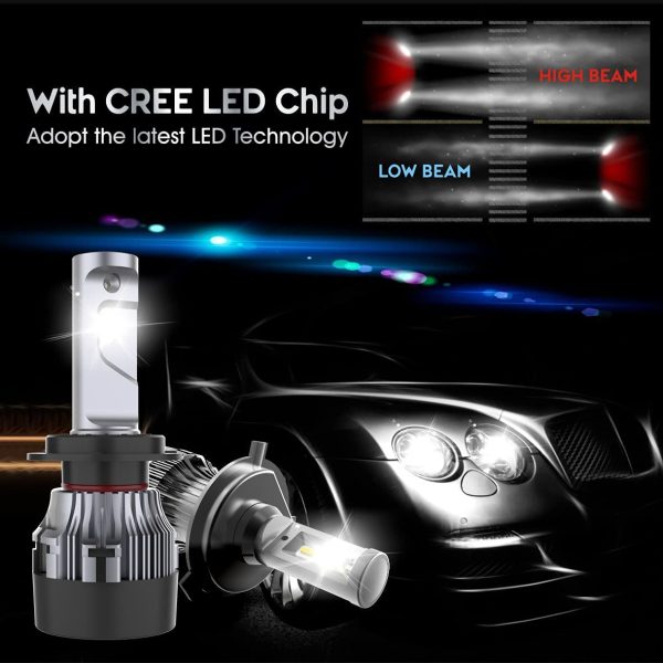 Sinoparcel H7 LED Headlight and Fog Light Bulbs -10000LM/set IP65 2Yrs WTY- Halogen Replacement Conversion Kits, Pack of 2 - Image 5