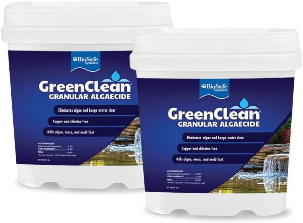 GreenClean Granular Algaecide - 8 lbs - String Algae Control for Koi Pond, Fountain, Waterfall, Water Features on Contact. EPA Registered - Image 6