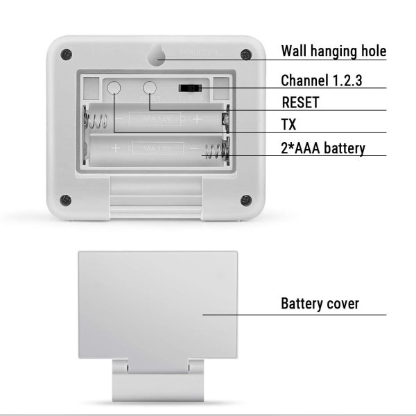 ThermoPro TX-2 Fitting Rainproof Transmitter TP60S/TP65 Thermometer Humidity Monitor, Battery Included,(Accessory Only, Can NOT Be Used Alone) - Image 3