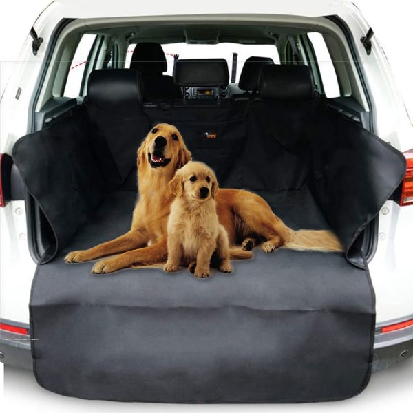 Extra Large Dog Car Boot Cover SUV Liner Rear Trunk Protector Cargo Hammock for Dogs Puppies Dog Car Floor Van Seat Protector Waterproof Nonslip Double Layers Thickened XLarge Size(130 * 147 * 52cm) Black - Image 5