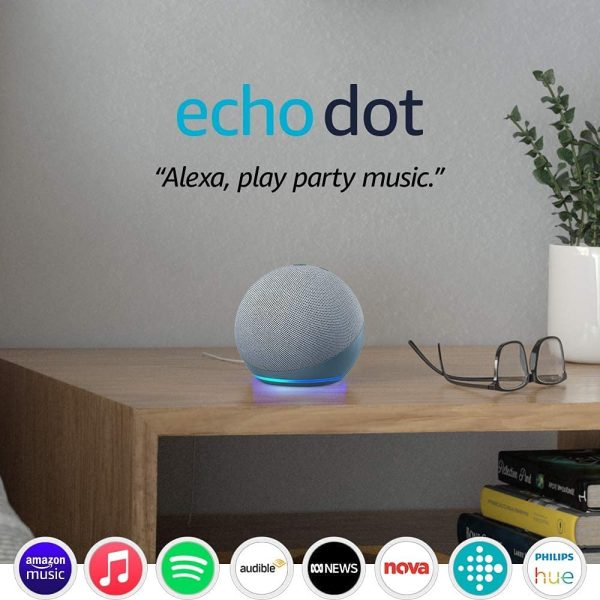 Echo Dot (4th Gen) | Smart speaker with Alexa | Twilight Blue - Image 5