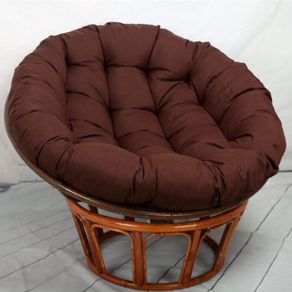 Overstuffed Rattan Papasan Chair Cushion Solid Color Round Thick for Hanging Beds Indoor or Outdoor Swing Rocking Chair Seats - Image 2