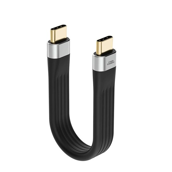 CableCreation USB C to USB C Short Cable 3.1 Gen 2 Cable with Power Delivery, 60W 3A Fast Charge Cable 10Gbps with 4K Video Output, Compatible with iPad Air 5, MacBook Pro, 16'' Macbook Pro 2019, Galaxy S22+/S22/S21/S20, SSD, iPad Pro, etc, 0.4ft/5inch - Image 4