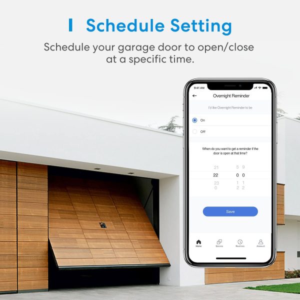 Smart Garage Door Opener Remote, APP Control, Compatible with Alexa, Google Assistant and SmartThings, Multiple Notification Modes, No Hub Needed by meross - Image 5