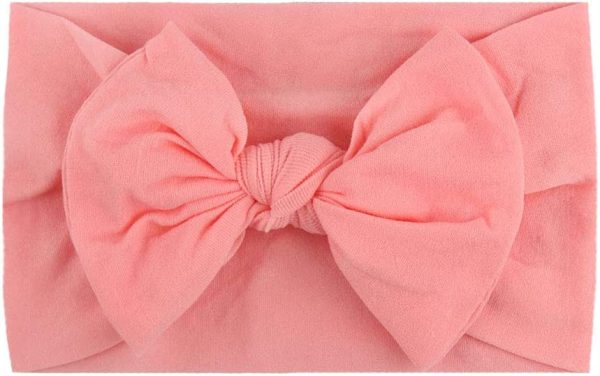 LERTREE 6 Pack Baby Solid Knot Headband Baby Girls Toddler Bow Head Band Infant Headwraps