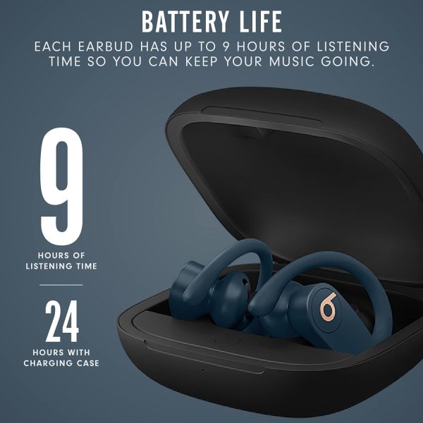 Powerbeats Pro - Totally Wireless Earphones ?C Apple H1 Headphone chip, Class 1 Bluetooth?, 9 Hours of Listening time, Sweat-Resistant Earbuds ?C Navy - Image 3