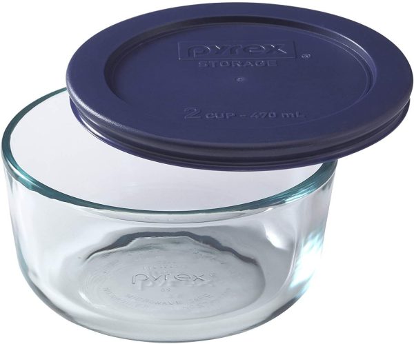 Simply Store Glass Food Containers With BPA Free Plastic Blue Lids (10-Piece Set) - Image 4