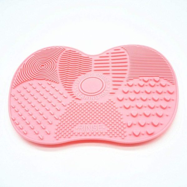 Silicone Makeup Brush Cleaning Mat Scrubber Washing Tools with Suction Cup Makeup Brush Cleaner Pad