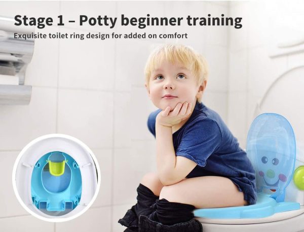 Bopeep Kids Potty Trainer Seat Safety Toilet Training Toddler Children Non Slip - Image 2