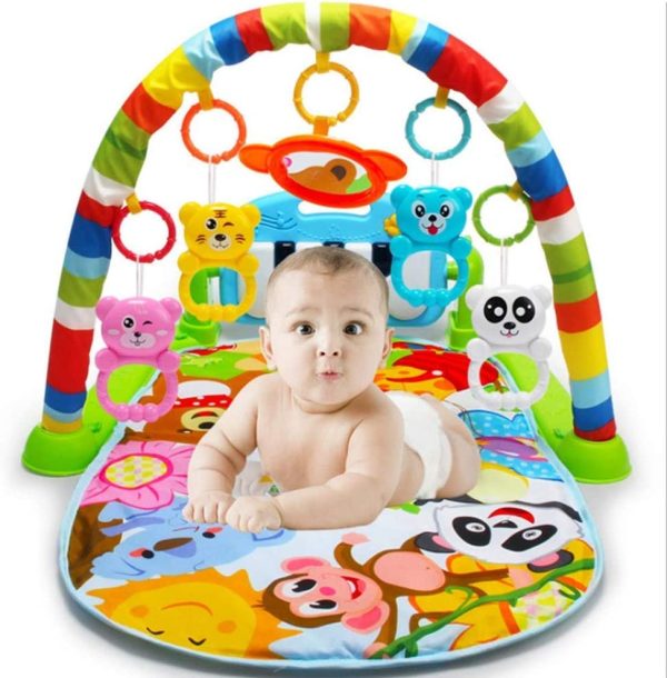 Kaichen Kick and Play Piano Gym, Baby Play Mat Newborn Toy, Lay, Sit and Play, Activity Toys, Game Crawling Mat Activity Fitness Music for Baby (Green) - Image 9