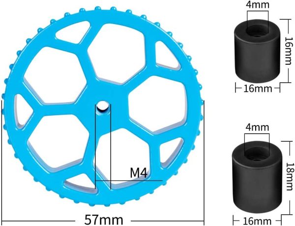 Upgraded 4pcs Blue Aluminum Hand Twist Leveling Nut & 8pcs Heatbed Silicone Leveling Column Mounts for SV01, SV02, Ender 3/3 Pro, Ender 5/5 Plus/Pro, CR-10, CR10S/10S Pro, CR 20 3D Printer - Image 2