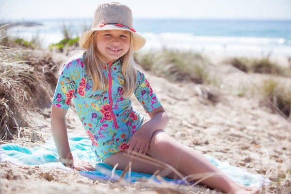 Girls (3-12Years) Long Sleeve Swimsuit | Ruffle Bottom Long Sleeve Bathing Suit | UPF50+ Sun Protective Rash Guard Swimmers - Image 7