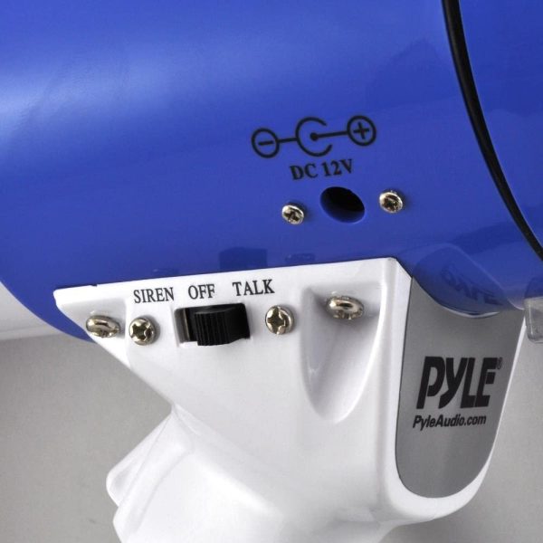 Pyle Megaphone Speaker | Bullhorn PA Speaker System | Wired Microphone | Siren Alarm Mode Adjustable Volume Control (PMP50) - Image 2