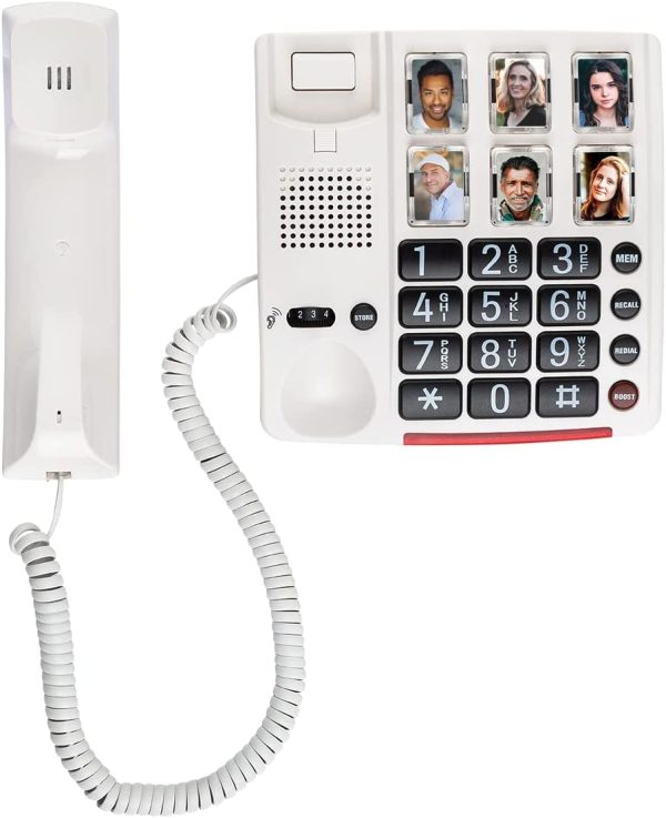 Oricom CARE80 Amplified Phone. User Friendly Corded Phone with 6 Large One-Touch Picture Memory Buttons. For Persons Suffering from Memory Loss, Moderate to Severe Hearing Loss and or Low Vision. - Image 9