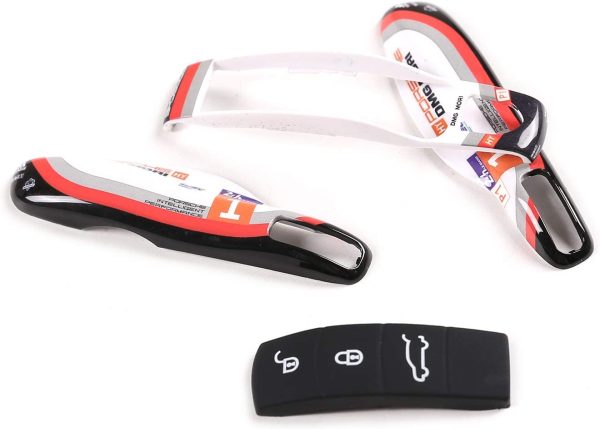 Car Key Case Keyshell Covers for Porsche Panamera??Cayenne??Macan??Boxster??Cayman??718 (911 RSR, Style A)