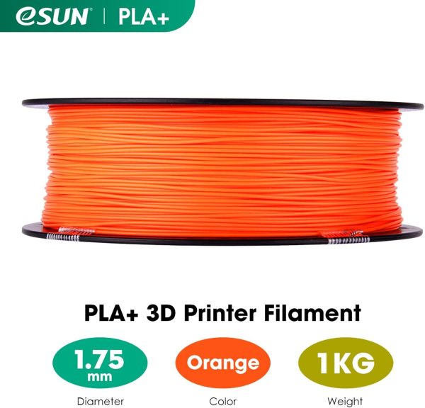 PLA+ 3D Printing Filament PLA PRO Plus Spool 1.75mm 1KG Dimensional Accuracy +/- 0.05mm for 3D Printers,Orange - Image 6