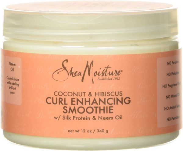 SHEA MOISTURE Coconut and Hibiscus Curl Enhancing Smoothie, 340 g, multi, 12 Ounce (Pack of 1) (290223 ) - Image 6