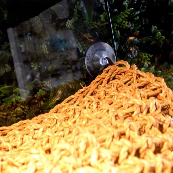 PIVBY Reptile Lizard Lounger Bearded Dragon Hammock,100% Natural Grass Fibers Hammock Bed for Anoles, Bearded Dragons, Geckos, Iguanas, and Hermit Crabs - Image 4