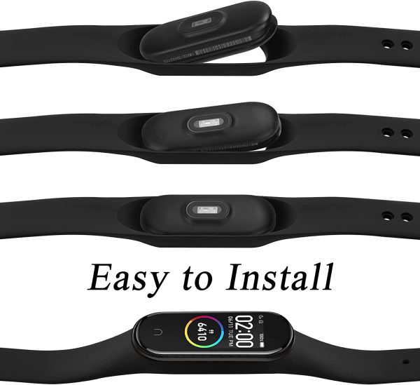 Sport Bands for Xiaomi Mi Band 4 & Xiaomi Mi Band 3, Soft Silicone Replacement Straps for Xiaomi Mi Band 4 / 3 Women Men - Image 2