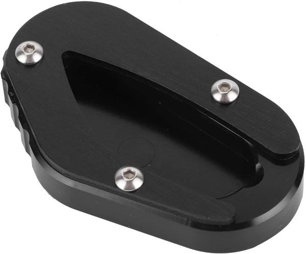 Motorcycle Kickstand Pad Side Stand Enlarge Pad Support Kickstand Extension Pad Fit for Bonneville T100 / T120 (Black) - Image 9