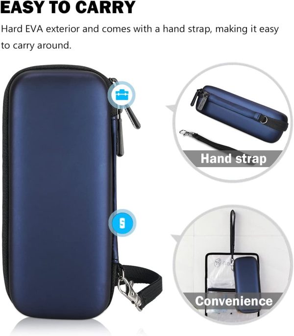 ProCase Hard Case for Philips Norelco OneBlade Trimmer Shaver Case, Travel Organizer Carrying Bag for Philips Norelco One Blade, QP2520/90 QP2520/70 QP2630/70 -Navy - Image 7