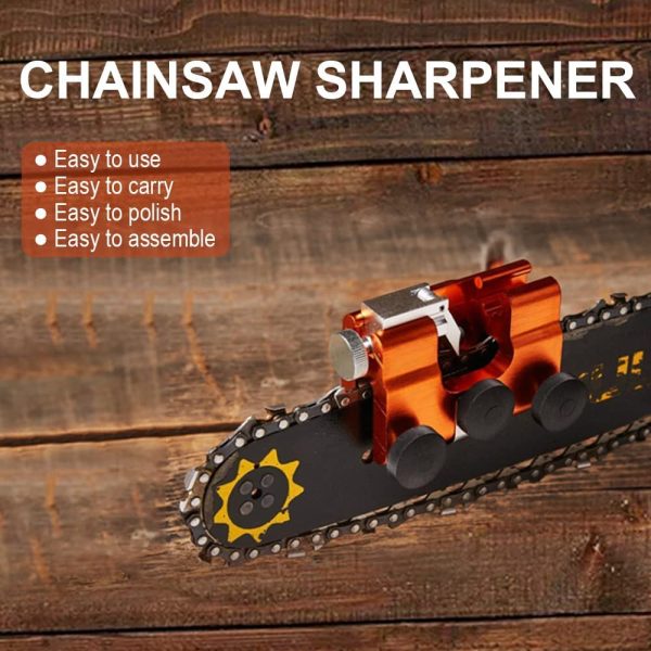 Chainsaw Chain Sharpening Jig, Deluxe Chain Saw Sharpener Accessories Kit Portable Hand Crank Chainsaw Teeth Sharpener Tool for All Kinds of Chain Saws and Electric Saws - Image 9