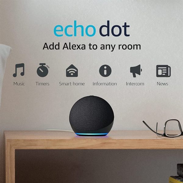 Echo Dot (4th Gen) | Smart speaker with Alexa | Charcoal - Image 6