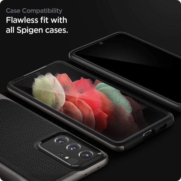 Spigen AFL02525 Neo Flex Screen Protector Designed for Samsung Galaxy S21 Ultra - Case Friendly - Image 4