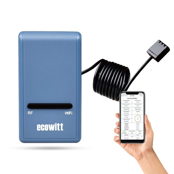 Ecowitt GW1100 Wi-Fi Weather Station Sensor Gateway with Temperature, Humidity and Atmospheric Pressure 3-in-1 Probe Sensor - Image 4