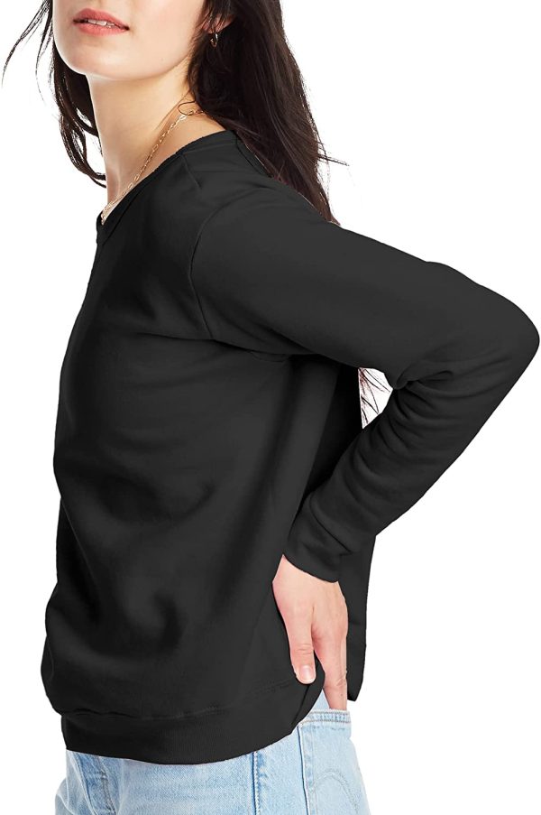 Hanes Women's EcoSmart Crewneck Sweatshirt - Image 3