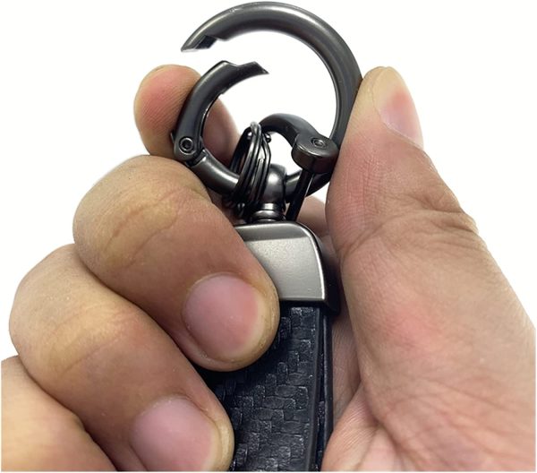 Ring Car Accessories Key Chain Keyrings Keychain Gentleman Keyring Compatible with Audi A1 A3 A4 A5 A6 A7 A8 Q3 Q5 Q7 Q8 TT B4 B5 B6 car Key (Color Name : A1) - Image 2