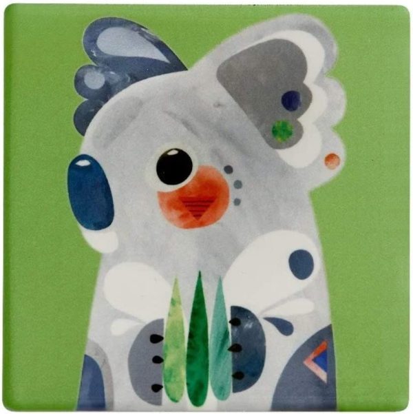 Pete Cromer Ceramic Square Coaster 9.5cm Koala - Image 7