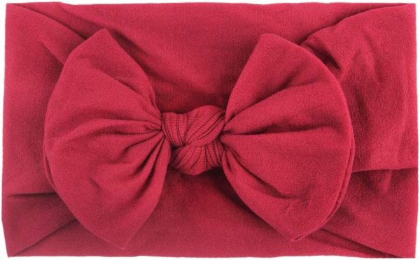 LERTREE 6 Pack Baby Solid Knot Headband Baby Girls Toddler Bow Head Band Infant Headwraps - Image 3