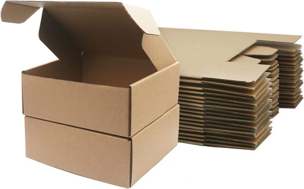 Corrugated Cardboard Shipping Boxes, 208x130x68mm Small Parcel Boxes, Packaging Mailing Boxes for Business, Posting, Small Packet Shipping, Storing or Gift(Pack of 10) - Image 3