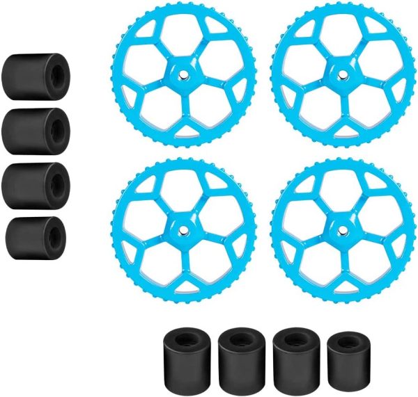 Upgraded 4pcs Blue Aluminum Hand Twist Leveling Nut & 8pcs Heatbed Silicone Leveling Column Mounts for SV01, SV02, Ender 3/3 Pro, Ender 5/5 Plus/Pro, CR-10, CR10S/10S Pro, CR 20 3D Printer - Image 4