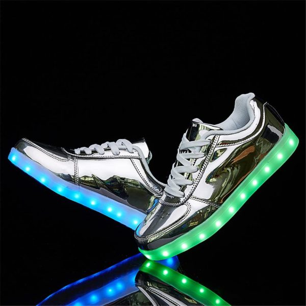 LeoVera USB Charging LED Light Up Shoes Sports Dancing Sneakers - Image 6