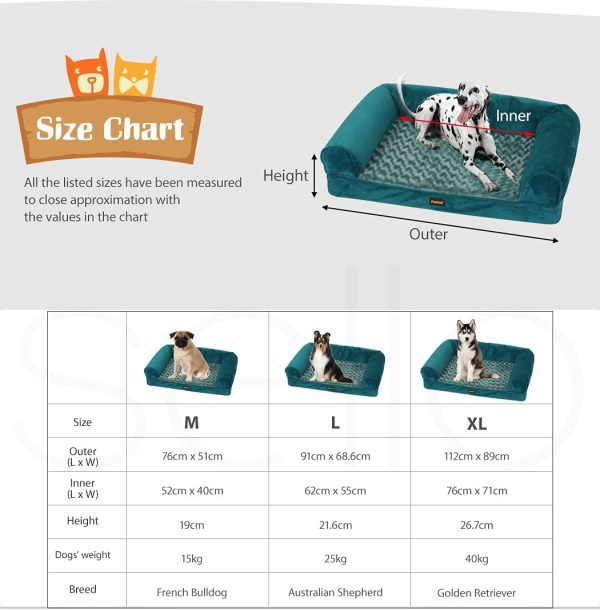 PaWz Pet Bed Sofa Dog Beds Bedding Soft Warm Mattress Cushion Pillow Mat Plush M - Image 8