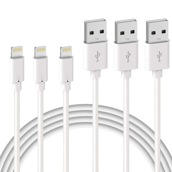 Lightning Cable - MFi Certified - Quntis 3Pack 2M Premium Lightning to USB A Charger Cable Compatible with iPhone 13 12 Mini Pro Max 11 Pro Xs Max XR X 8 Plus 7 Plus 6 Plus 5s SE(2020) iPad Pro iPod Airpods and More - White - Image 6