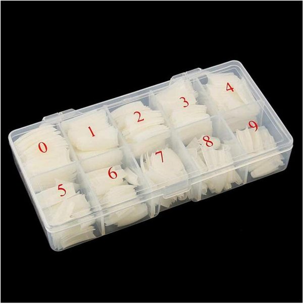 Haobase 500Pcs Nails Natural French False Nails Fake Nail Tips - Image 3