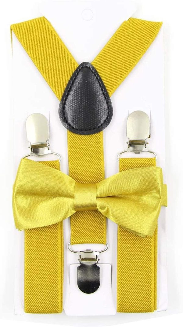 Children Kids Baby Elastic Suspenders Belt Bow Tie Set Boys Girls Bowtie Braces ac4752 - Image 3