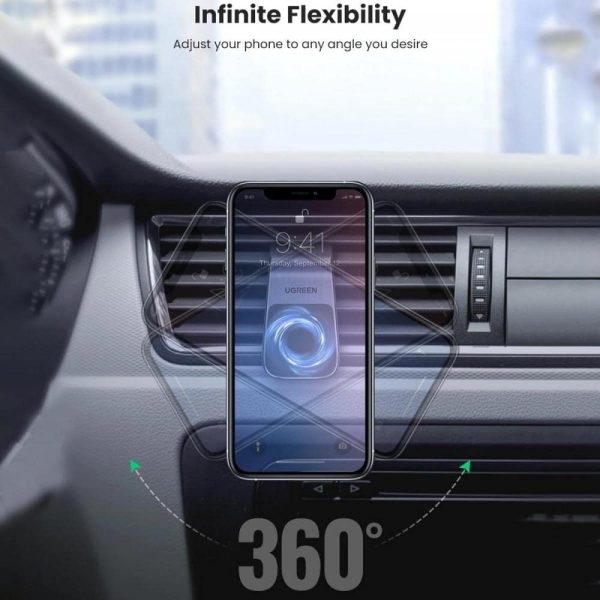 Magnetic Car Phone Holder Air Vent Mobile Mount Magnet Clip Stand Cradle Compatible with iPhone 13 Pro Max 12 11 XR XS X 8 SE Galaxy S21 Plus S20 FE S10 S9 A51 A71 A21s Huawei P30 Pixel Oneplus - Image 3