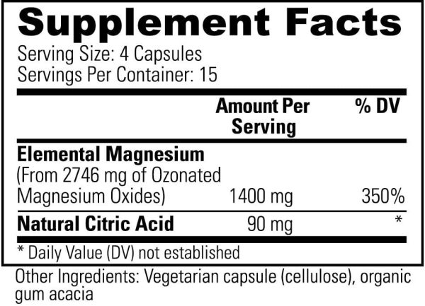 Global Healing Oxy-Powder Supplement - Oxygen Based Magnesium Colon Cleanser & Relief from Gas, Bloating & Occasional Constipation - Safe Healthy Detox For Gut Relief For Women & Men - 60 Capsules - Image 4