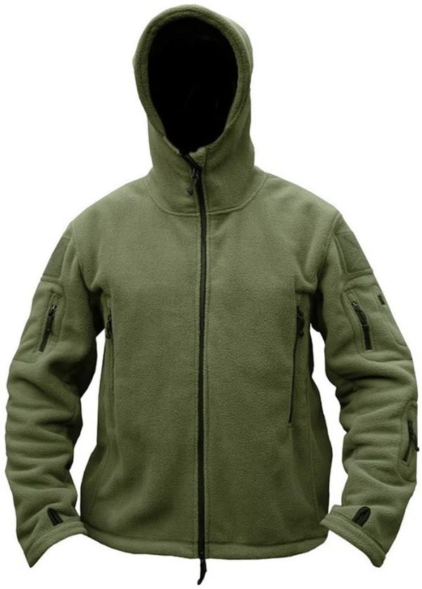 ReFire Gear Men's Warm Military Tactical Sport Fleece Hoodie Jacket - Image 3