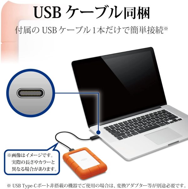 LaCie Rugged Mini USB 3.0 / USB 2.0 2TB Portable Hard Drive LAC9000298